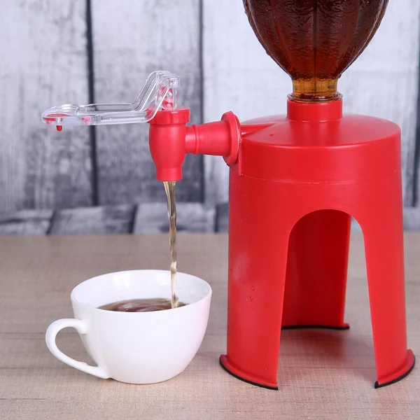 Cold Drink Dispenser Stand with Tap | Bottle Beverage Dispenser Stand with Tap/Plastic Bottle Dispenser Fountain for Cold Drink & Fizz Saver | Party Bar Buffet Dispenser for Home,Picnic