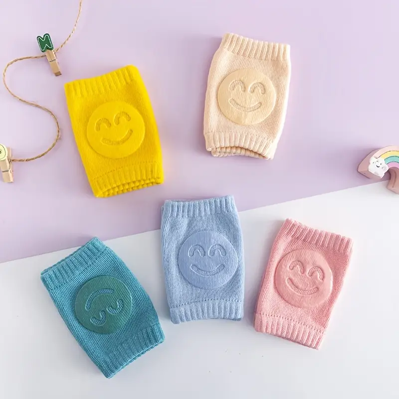 02 Pcs ( Pair ) - Soft & Protective Baby Knee Pads – Cushioned Support for Crawling Infants & Active Toddlers - Random Color