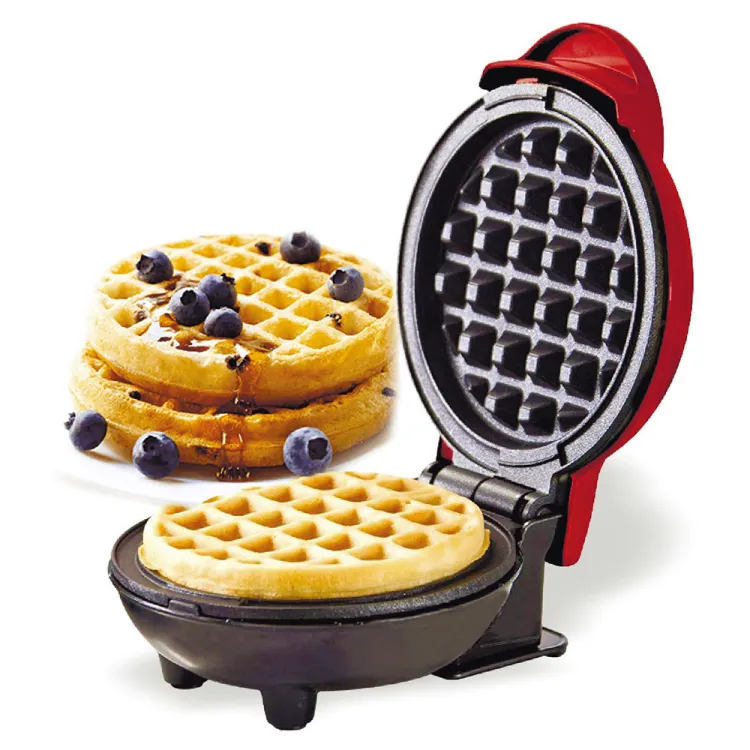 Mini Waffle Maker Breakfast Machine Non Stick Easy Clean  (random color )