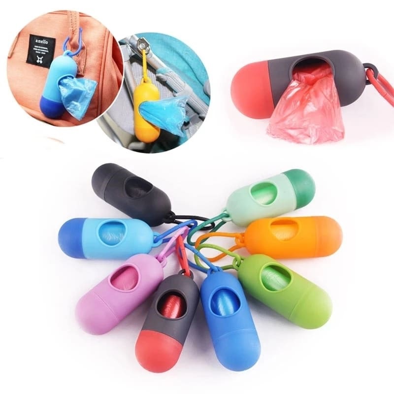 Disposable Baby Diapers Bag Box Kit  - With Dispenser Lead Clip (Random Color)