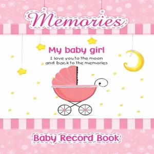 Baby Girl Record Books – Memory Book for Girl – My First Picture Book (Pink)